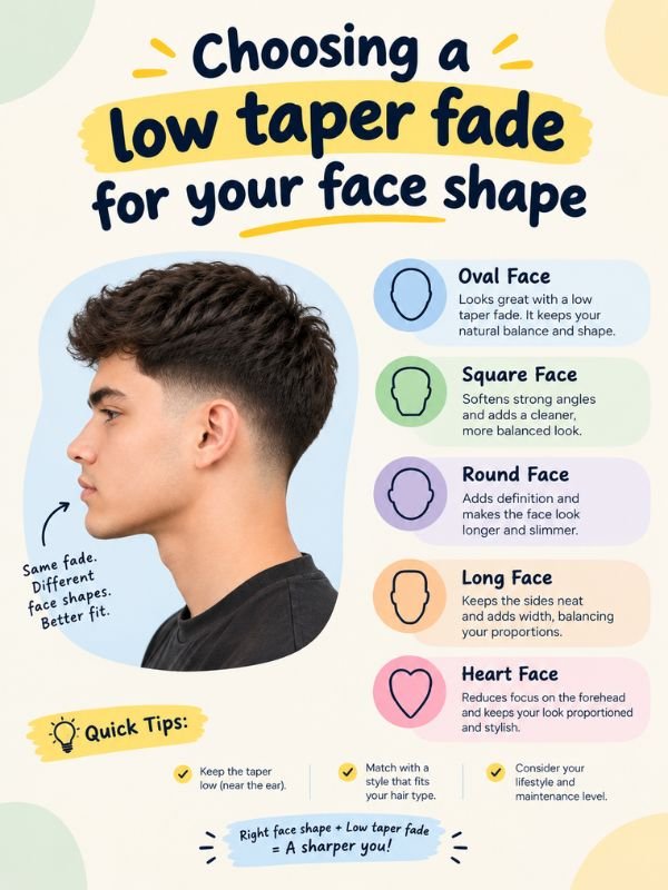 Choosing a low taper fade for your face shape