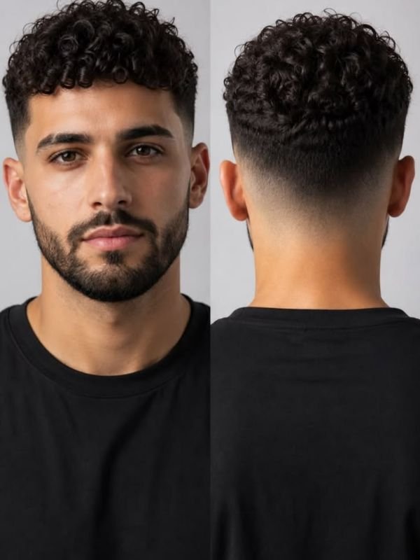 Curly or coily short hair