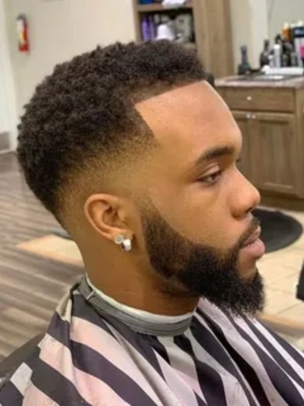 Drop fade with sponge twists