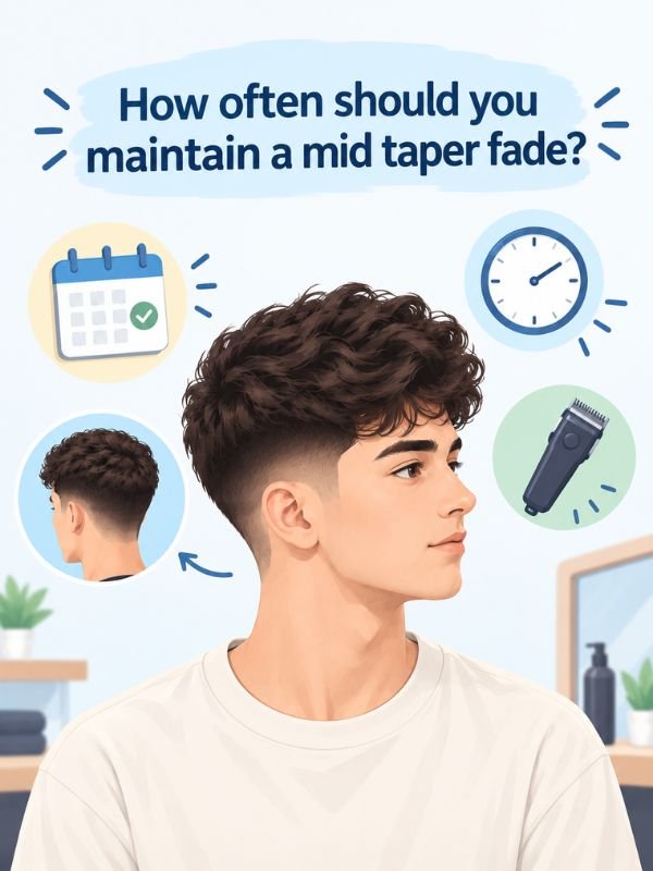 How often should you maintain a mid taper fade
