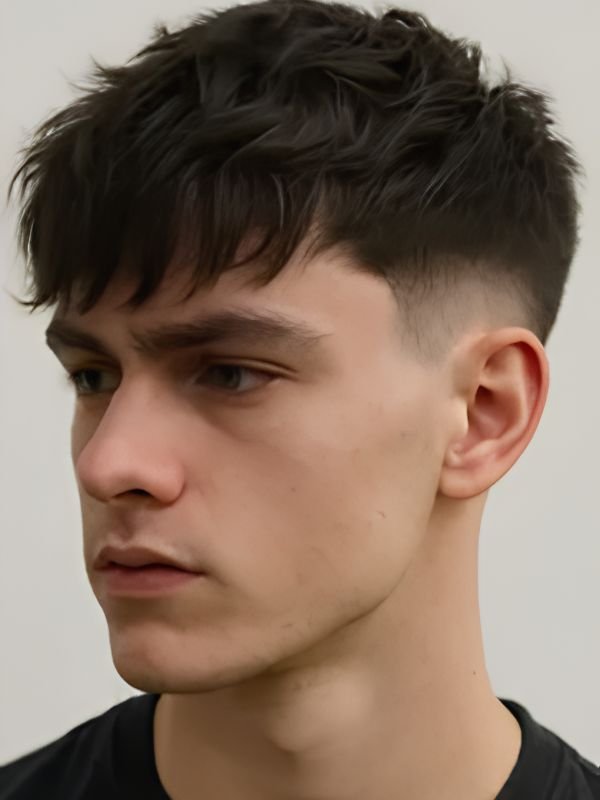Low Taper Fade Textured Top