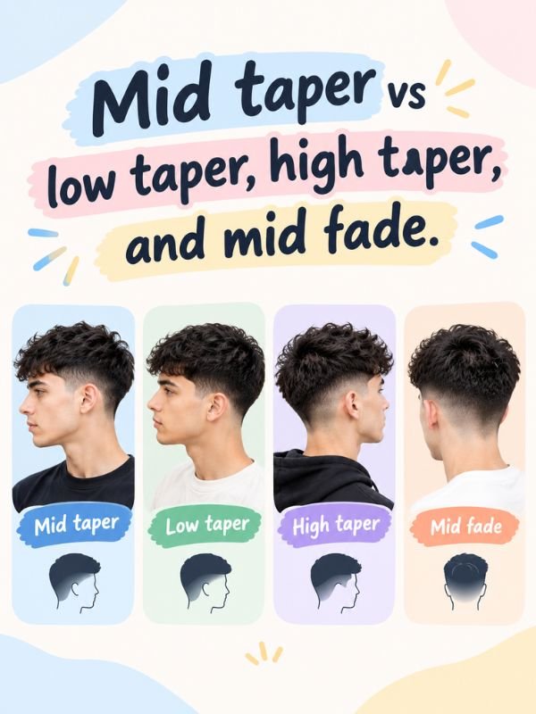 Mid taper vs low taper, high taper, and mid fade