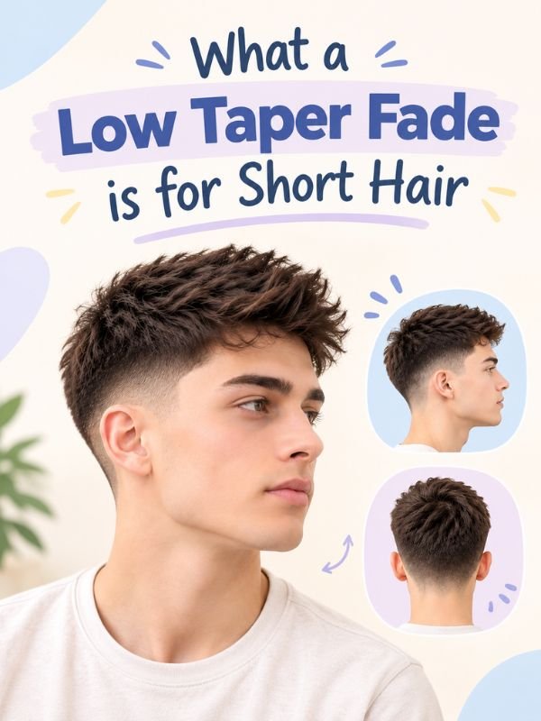 What a low taper fade is for short hair