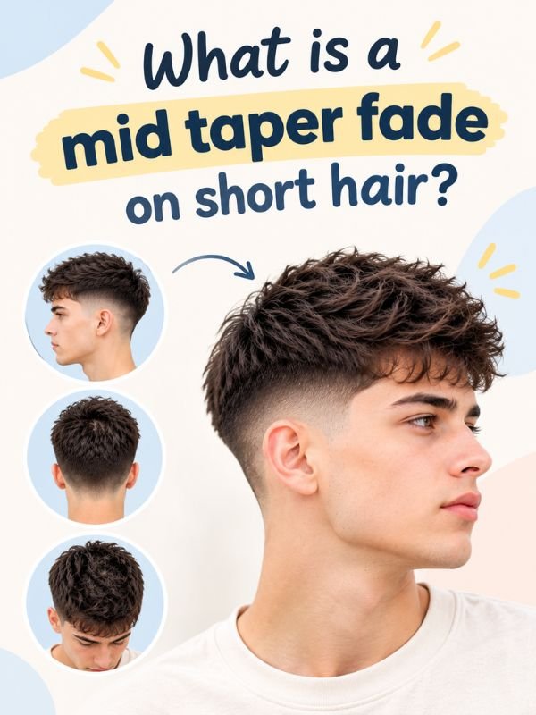 Mid Taper Fade Short Hair